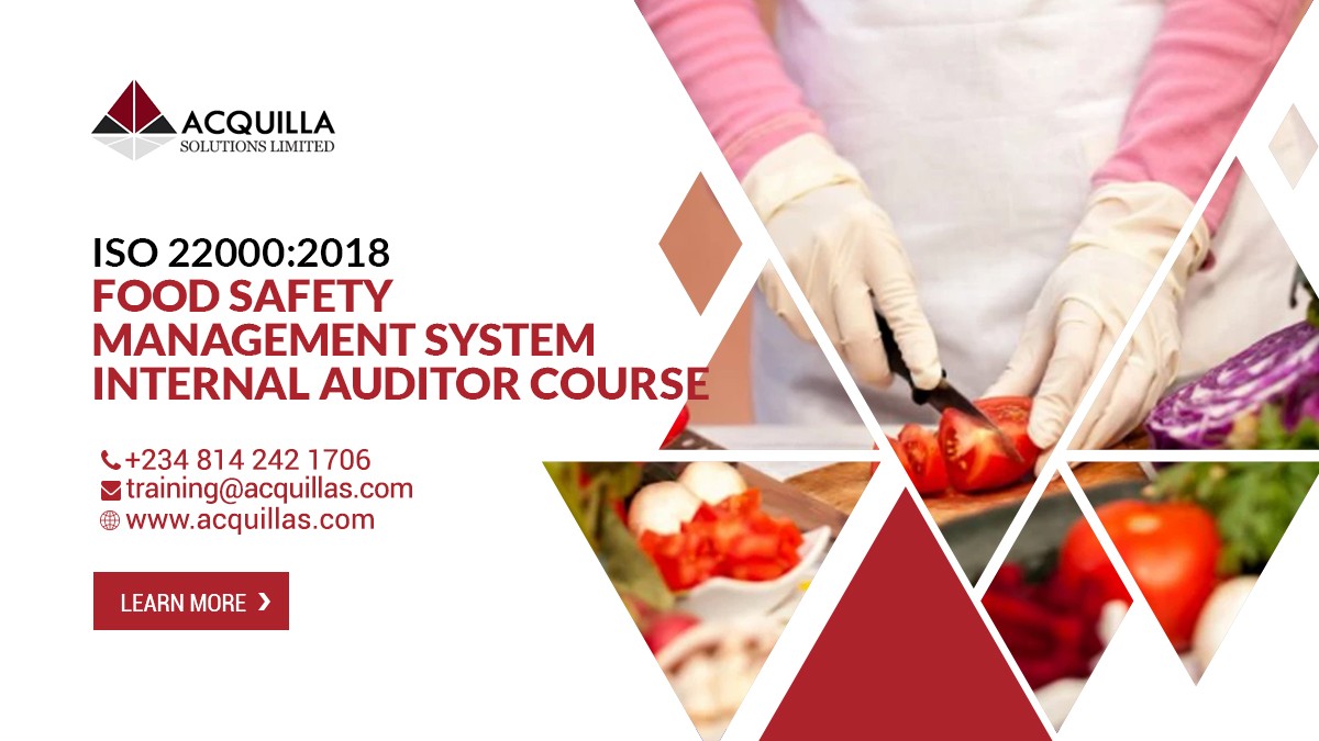 Internal Food Safety Auditor Iso22000 2018 Iso19011 2018