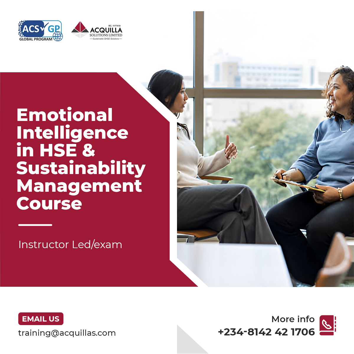 Emotional Intelligence in HSE Sustainability Management Course 1 - Emotional Intelligence in HSE & Sustainability Management Course - Emotional Intelligence - Acquilla Solutions Limited (ASL)
