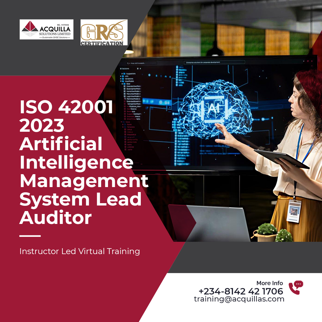ISO 42001 2023 Artificial Intelligence Management System Lead Auditor