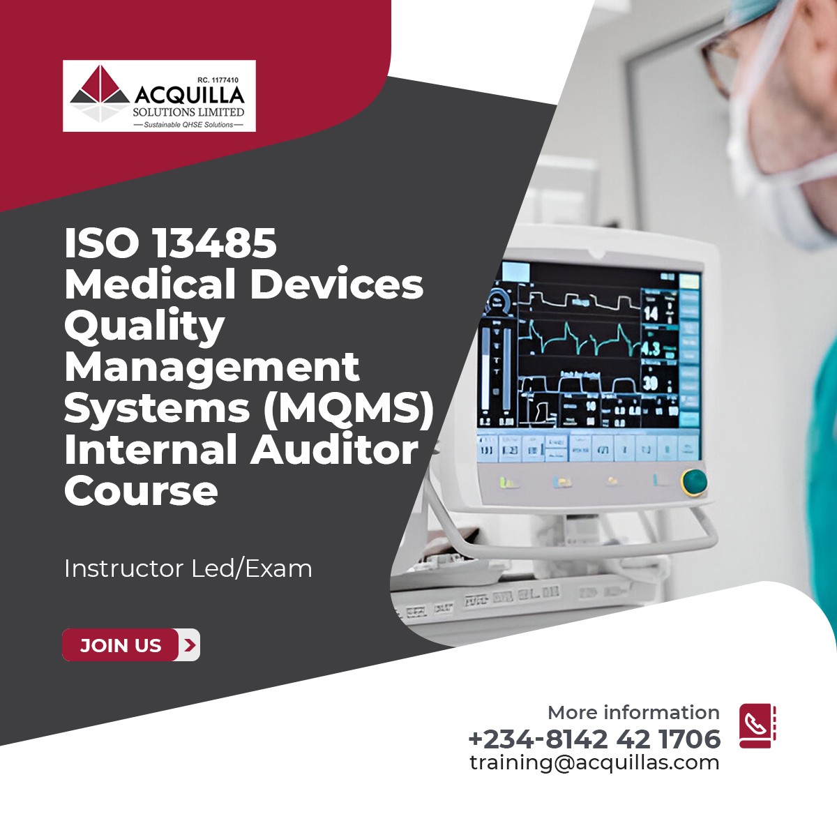 ISO 13485 Medical devices Quality management systems MQMS Internal Auditor Course.jpg