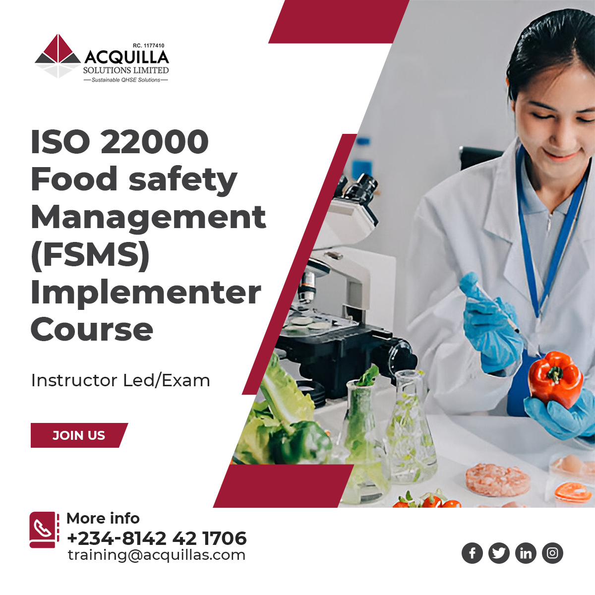 ISO 22000 Food safety Management FSMS Implementer Course.jpg
