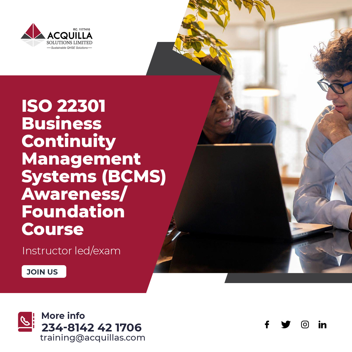ISO 22301 Business Continuity Management Systems BCMS Awareness Foundation Course.jpg