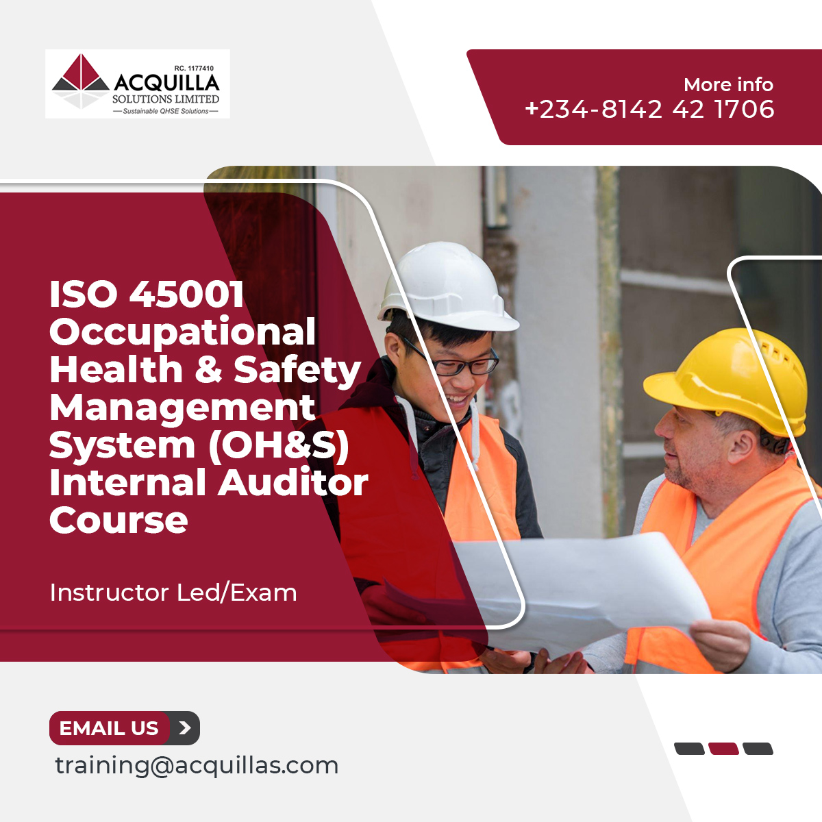 ISO 45001 Occupational health and safety management system OHS Internal Auditor Course.jpg